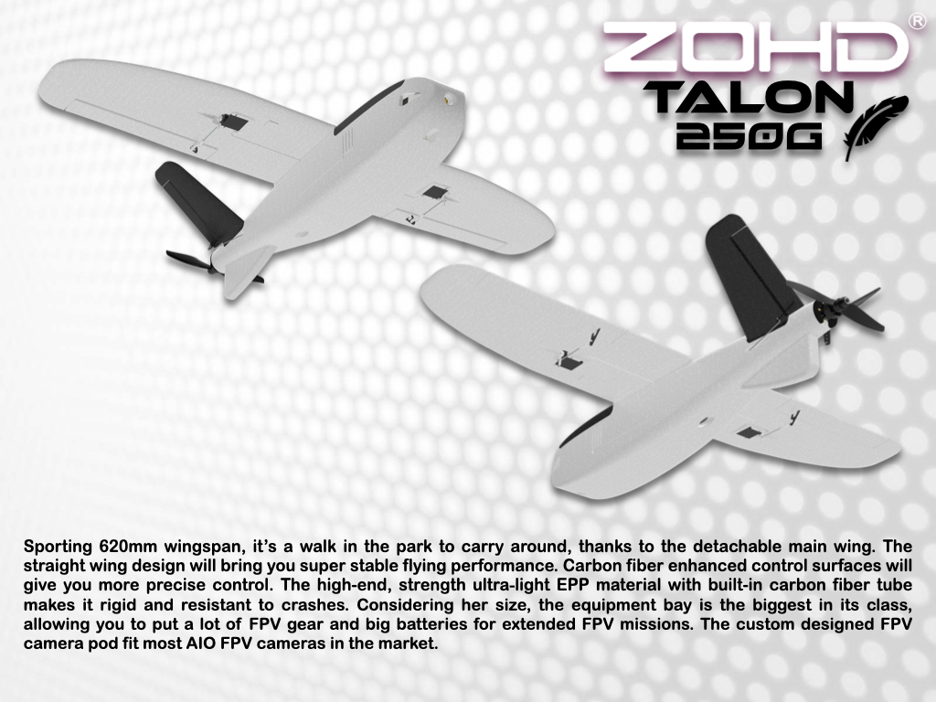 ZOHD-Talon-250G-620mm-Wingspan-Tinniest-V-Tail-EPP-FPV-RC-Aircraft-RC-Airplane-PNPFPV-Version-1826954-3
