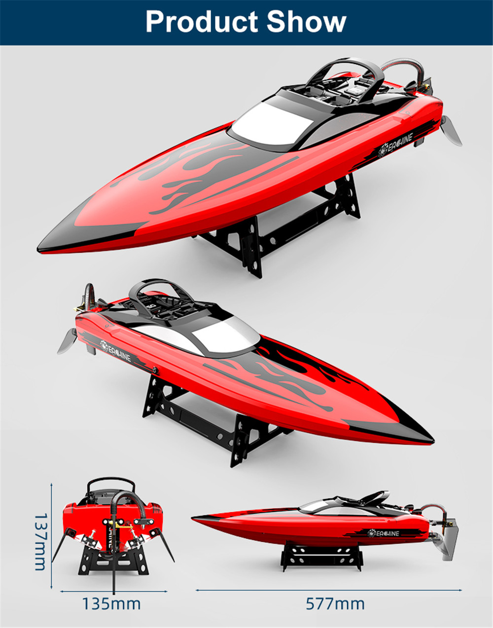 Eachine-EBT05-RTR-24G-4CH-40kmh-Brushless-High-Speed-RC-Boat-Length-57cm-Vehicles-Models-w-Capsize-W-1911182-9