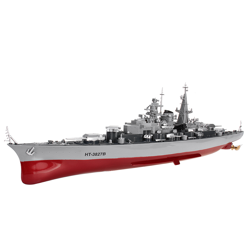 HT-1360-3827B-71cm-Warship-Rotable-Turret-Ship-24G-4CH-Wireless-RC-Boat-Vehicle-Models-1905077
