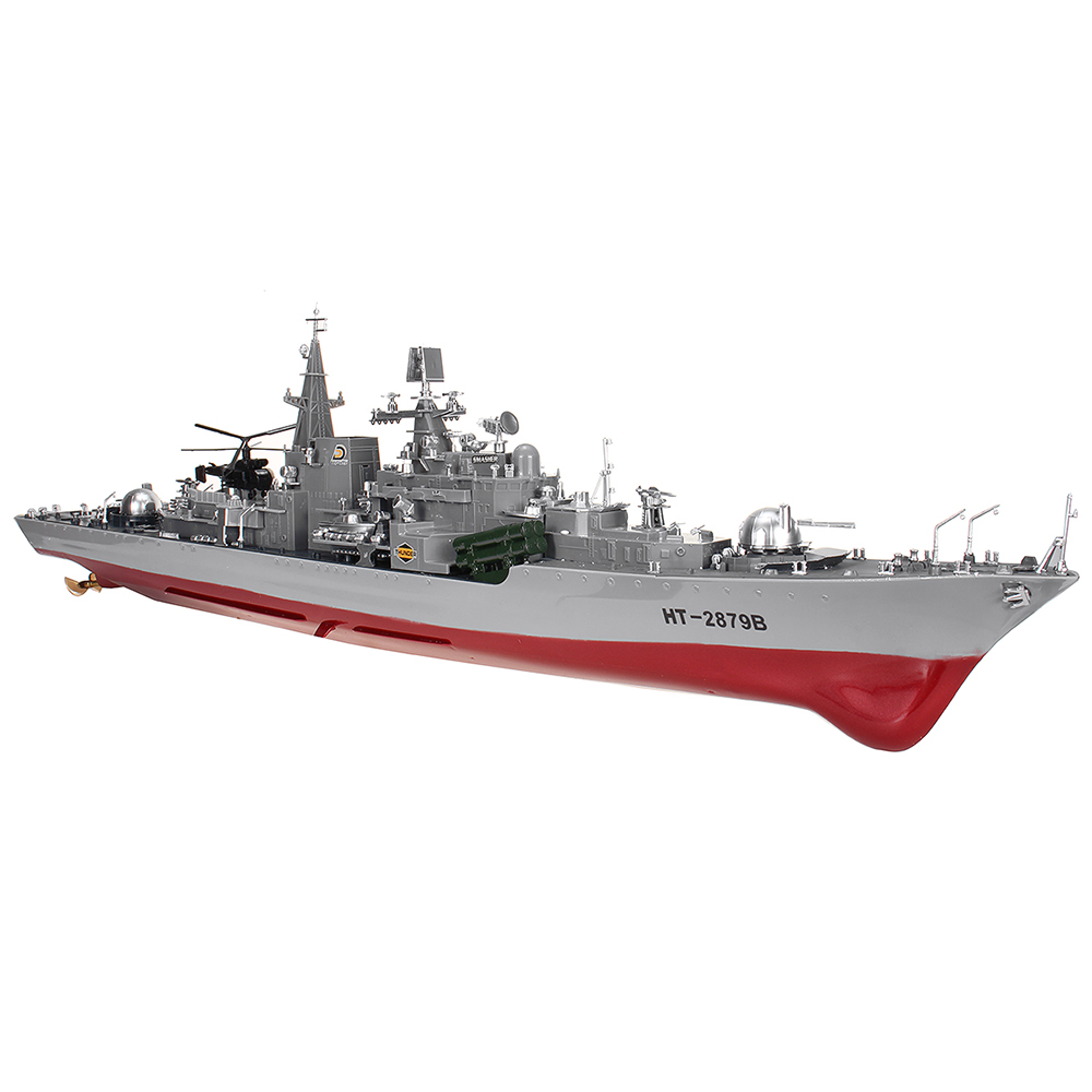 HT-2879B-1275-RTR-78cm-24G-4CH-RC-Boat-Vehicles-Millitary-Warship-Torpedo-LED-Lighting-Models-1910427