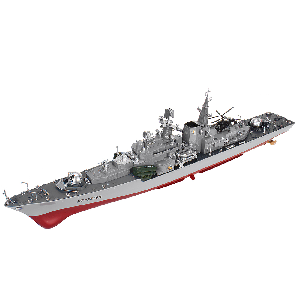 HT-2879B-1275-RTR-78cm-24G-4CH-RC-Boat-Vehicles-Millitary-Warship-Torpedo-LED-Lighting-Models-1910427