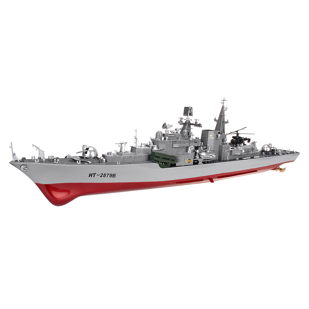 HT-2879B-1275-RTR-78cm-24G-4CH-RC-Boat-Vehicles-Millitary-Warship-Torpedo-LED-Lighting-Models-1910427