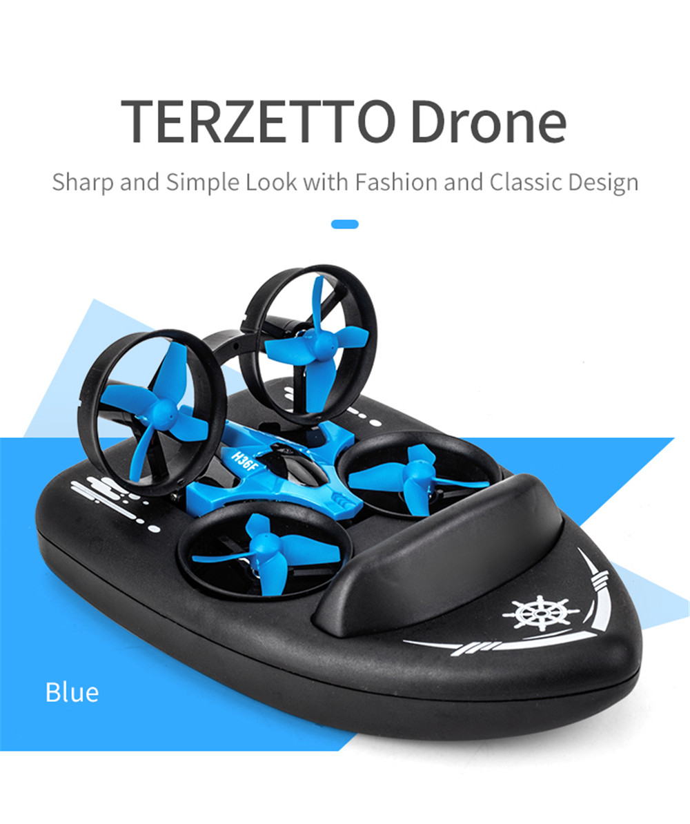 JJRC-H36F-Terzetto-120-24G-3-In-1-RC-Boat-Vehicle-Flying-Drone-Land-Driving-RTR-Model-1537028