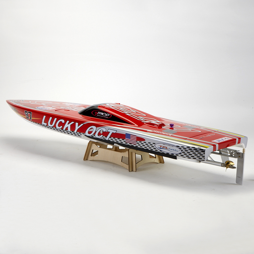 TFL-1126-880mm-Lucky-OCT-24G-120A-ESC-Brushless-RC-Boat-w-Water-Cooling-System-Without-Servo-TX-Batt-1328026