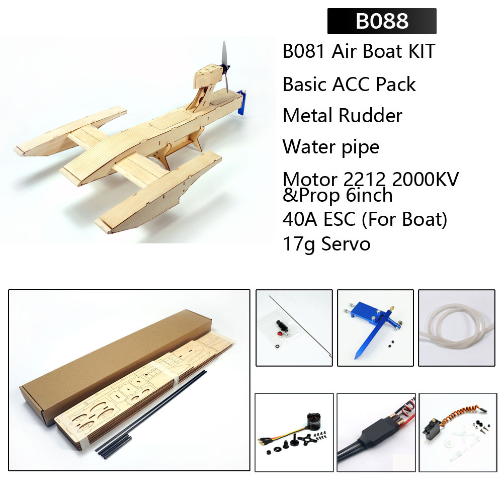 Wood-Electric-25quot626mm-RC-Airboat-Air-Boat-Speed-Racing-Boat-Radio-Controlled-DIY-Building-Kits-R-1860803