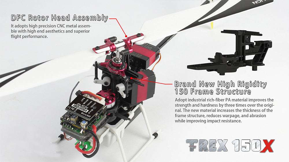 ALIGN-T-REX-150X-24G-6CH-Dual-Brushless-Motor-3D-Flying-RC-Helicopter-PNP-with-150-Carry-Box-1758836-3