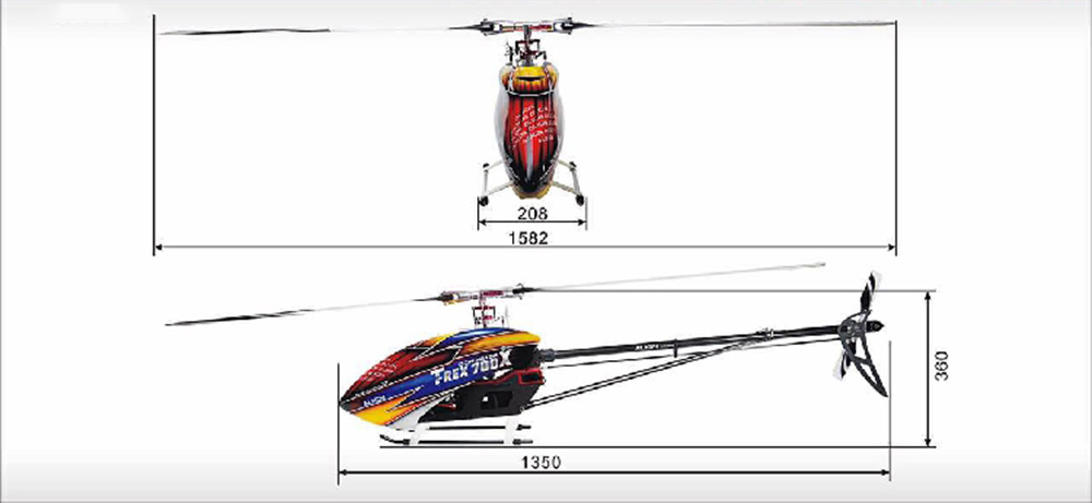 ALIGN-T-REX-700X-6CH-3D-Flying-RC-Helicopter-Super-Combo-With-Brushless-490KV-Motor-Servo-ESC-Flybar-1641660-5