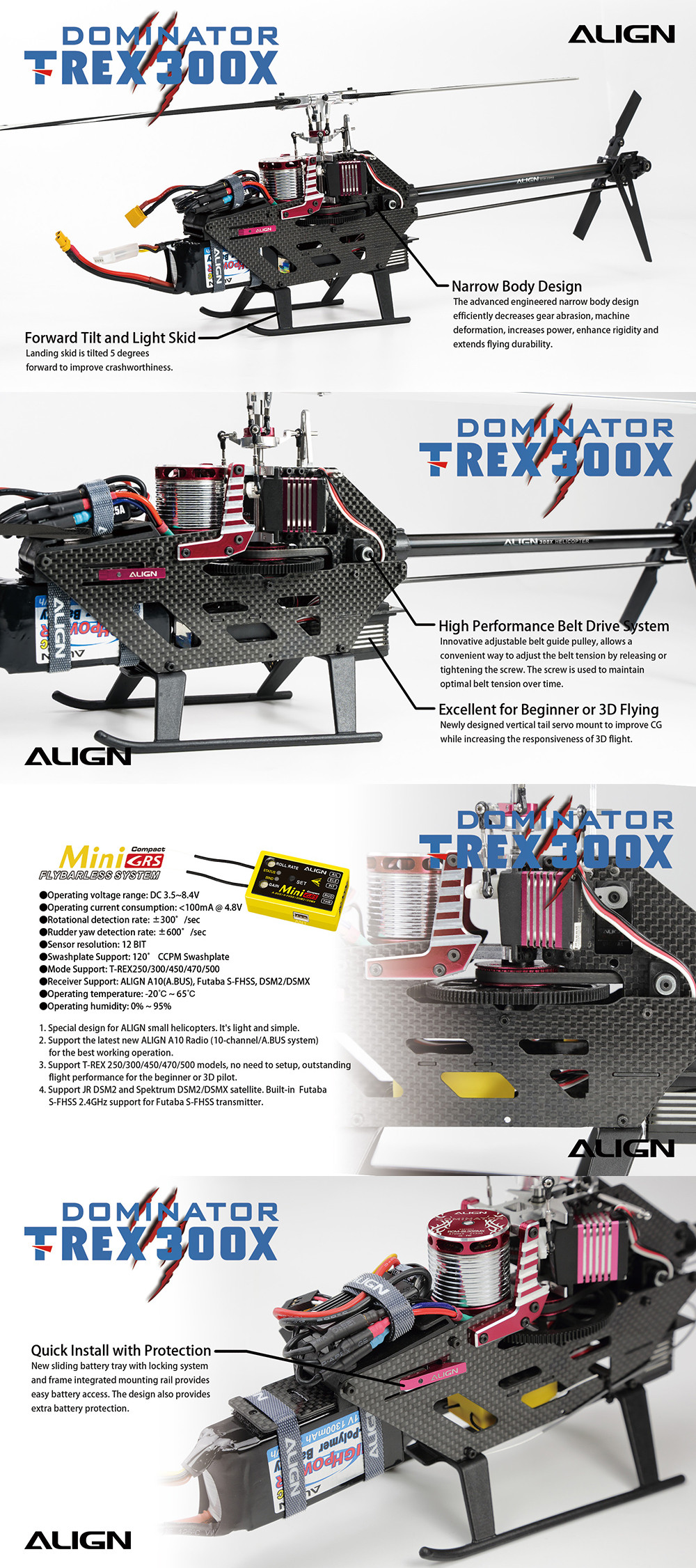 Align-T-Rex-300X-DOMINATOR-DFC-6CH-3D-Flying-RC-Helicopter-RTF-With-A10-Transmitter-1542056-2