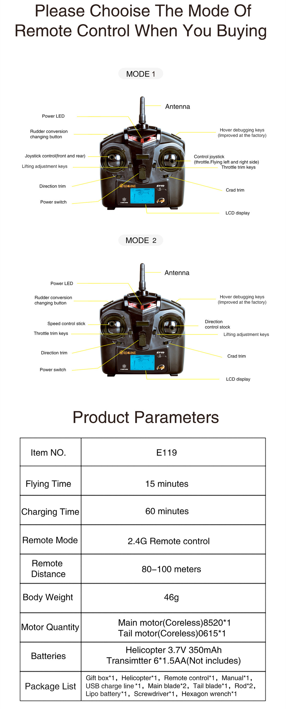 Eachine-E119-24G-4CH-6-Axis-Gyro-Flybarless-RC-Helicopter-RTF-With-One-Battery-1588843-6