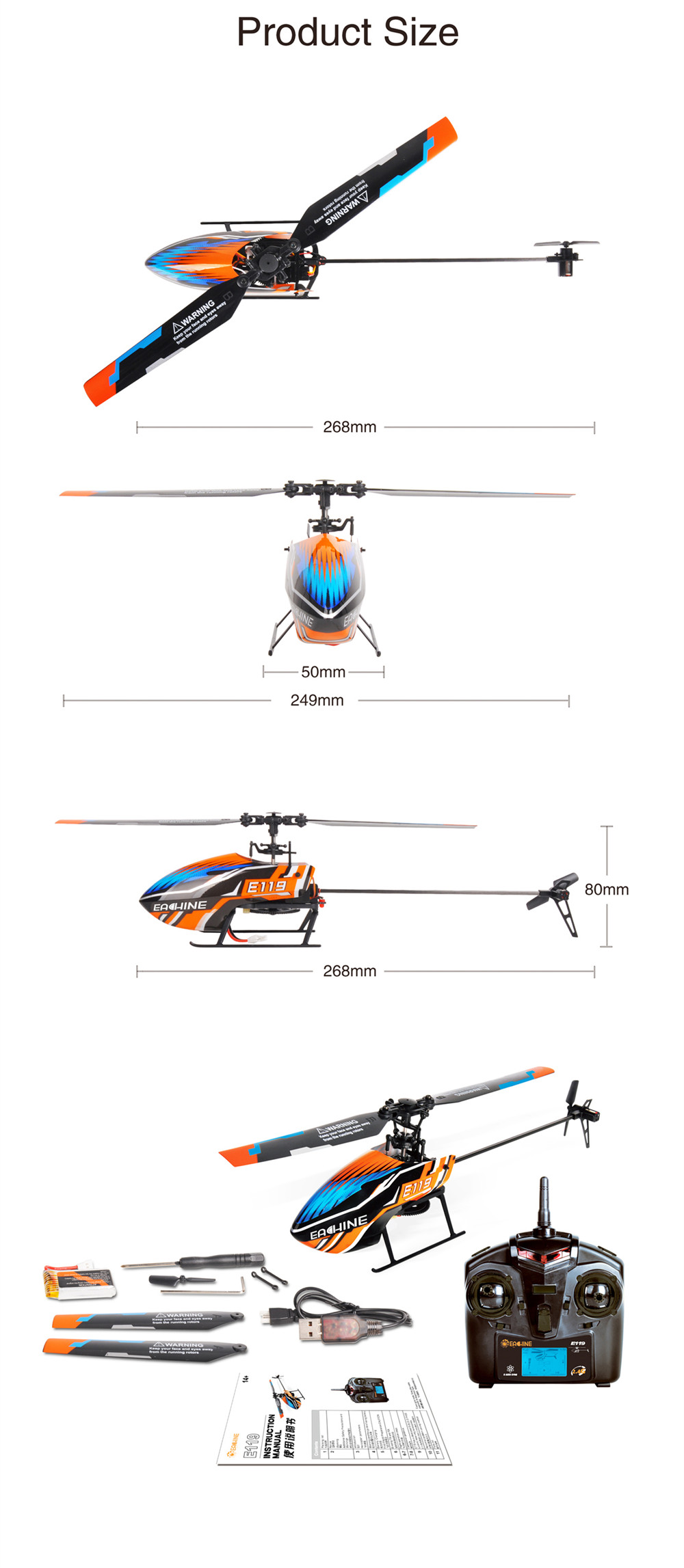 Eachine-E119-24G-4CH-6-Axis-Gyro-Flybarless-RC-Helicopter-RTF-With-One-Battery-1588843-7