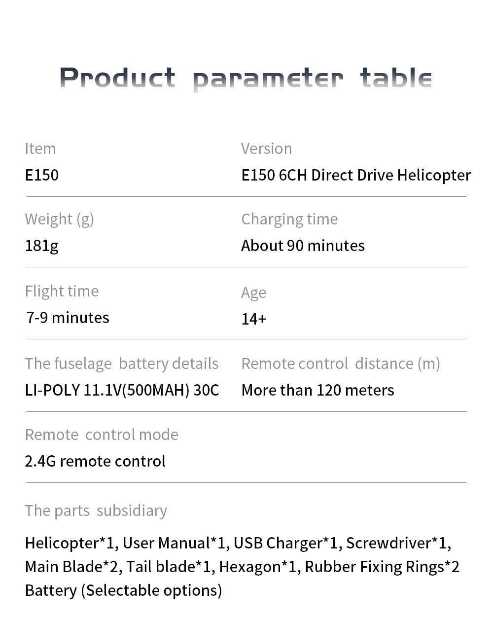 Eachine-E150-24G-6CH-6-Axis-Gyro-3D6G-Dual-Brushless-Direct-Drive-Motor-Flybarless-RC-Helicopter-BNF-1900365-14