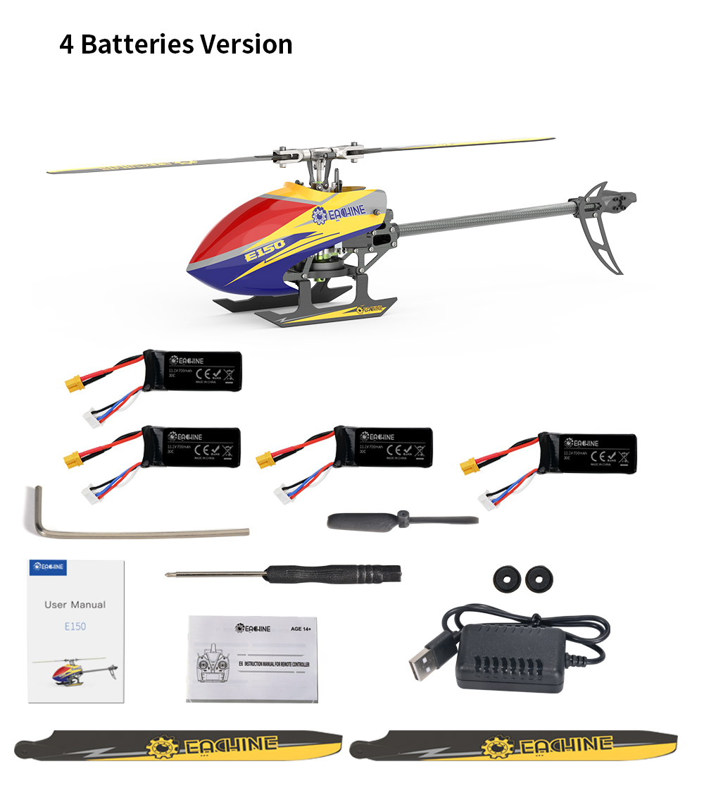 Eachine-E150-24G-6CH-6-Axis-Gyro-3D6G-Dual-Brushless-Direct-Drive-Motor-Flybarless-RC-Helicopter-BNF-1900365-19