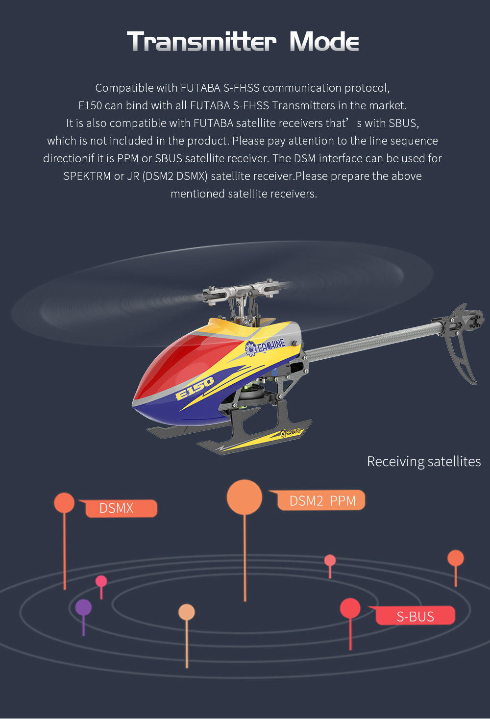 Eachine-E150-24G-6CH-6-Axis-Gyro-3D6G-Dual-Brushless-Direct-Drive-Motor-Flybarless-RC-Helicopter-BNF-1900365-5