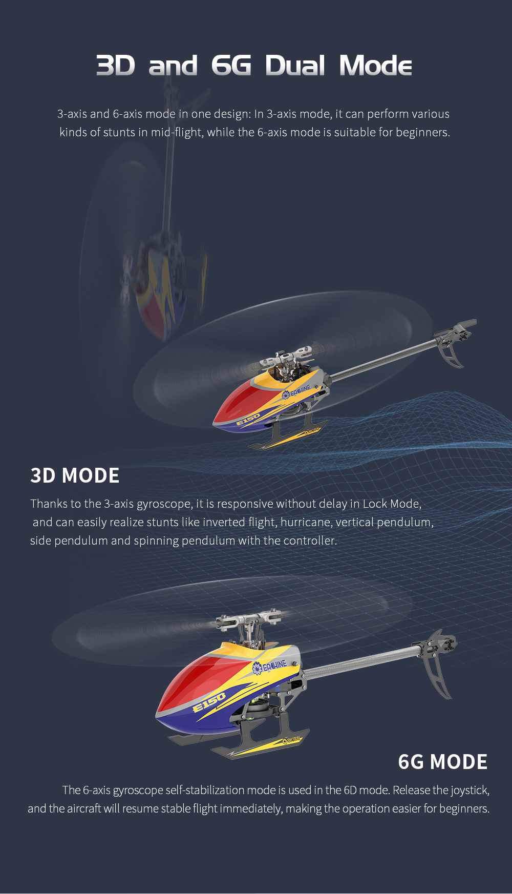 Eachine-E150-24G-6CH-6-Axis-Gyro-3D6G-Dual-Brushless-Direct-Drive-Motor-Flybarless-RC-Helicopter-BNF-1900365-8