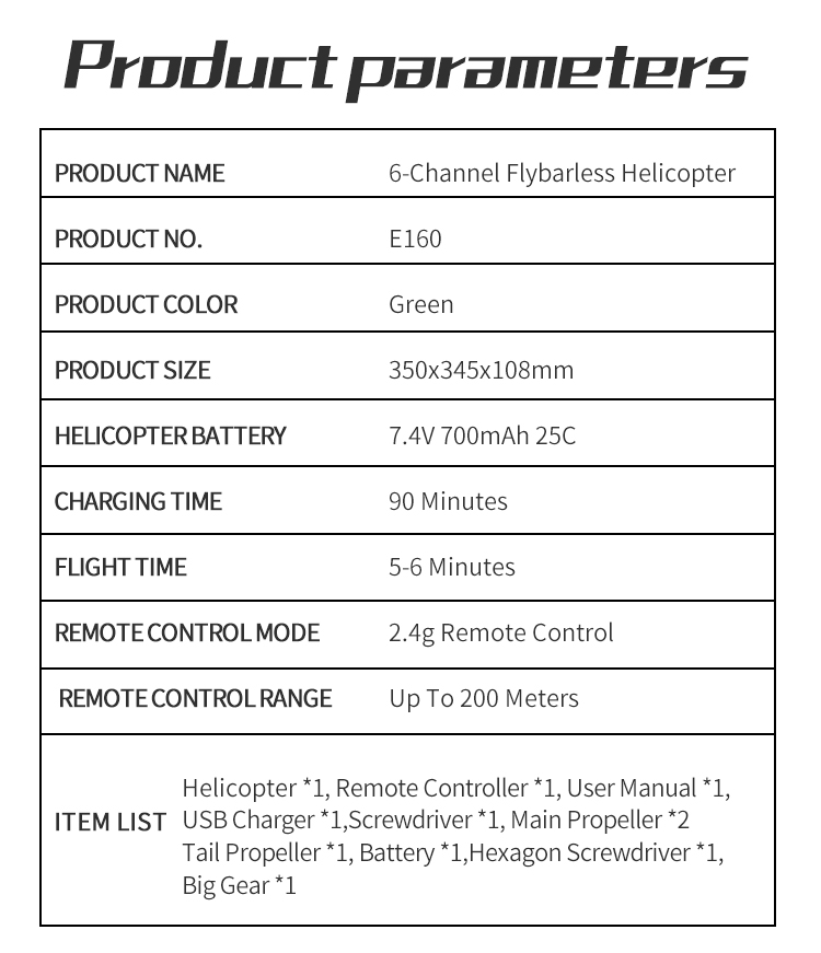 Eachine-E160-V2-6CH-Dual-Brushless-3D6G-System-Flybarless-RC-Helicopter-RTF-Compatible-with-FUTABA-S-1686857-14