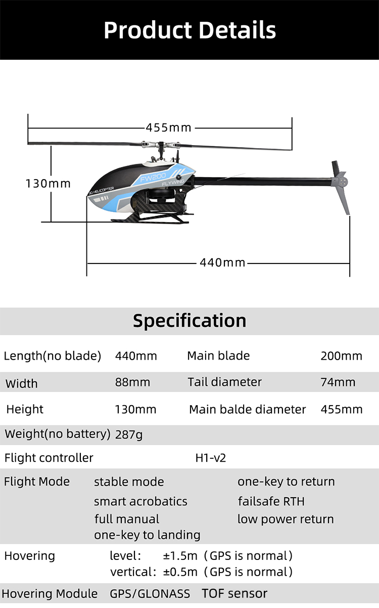 FLY-WING-FW200-6CH-3D-Acrobatics-GPS-Altitude-Hold-One-key-Return-APP-Adjust-RC-Helicopter-RTF-With--1923454-17