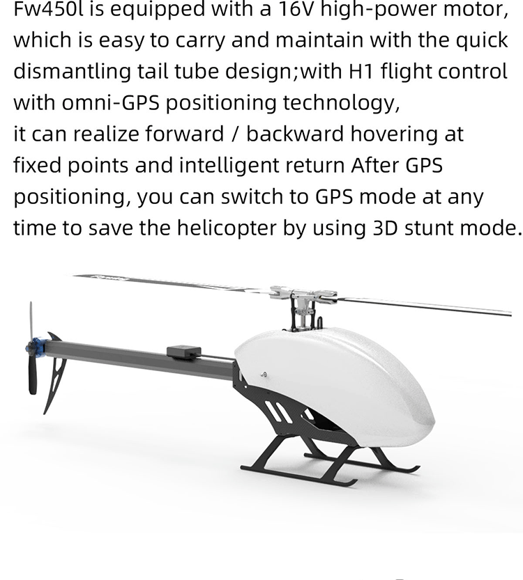 FLY-WING-FW450-V2-6CH-FBL-3D-Flying-GPS-Altitude-Hold-One-key-Return-RC-Helicopter-Without-Canopy-1852906-2