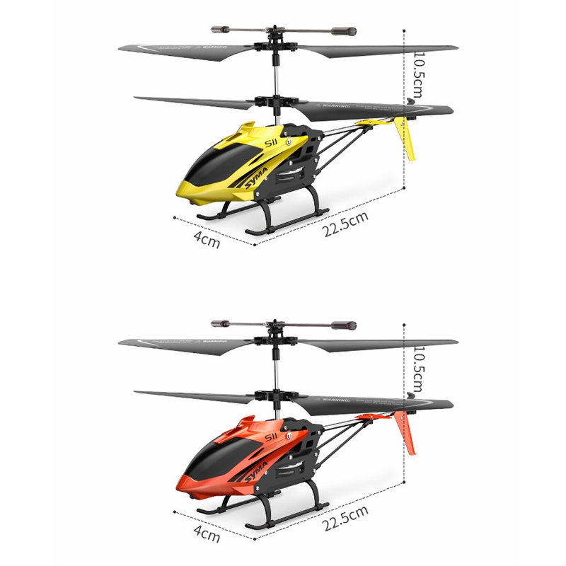 Syma-S11-3CH-Single-blade-Electronic-Gyroscope-LED-Light--Omni-Directional-Controls-Alloy-RC-Helicop-1849249-5