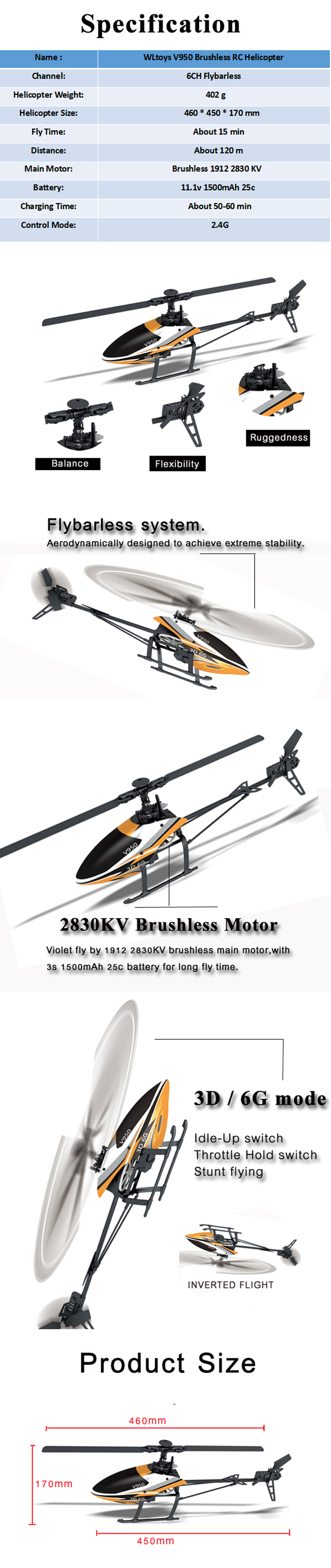 WLtoys-V950-24G-6CH-3D6G-System-Brushless-Flybarless-RC-Helicopter-BNF-1119984-2