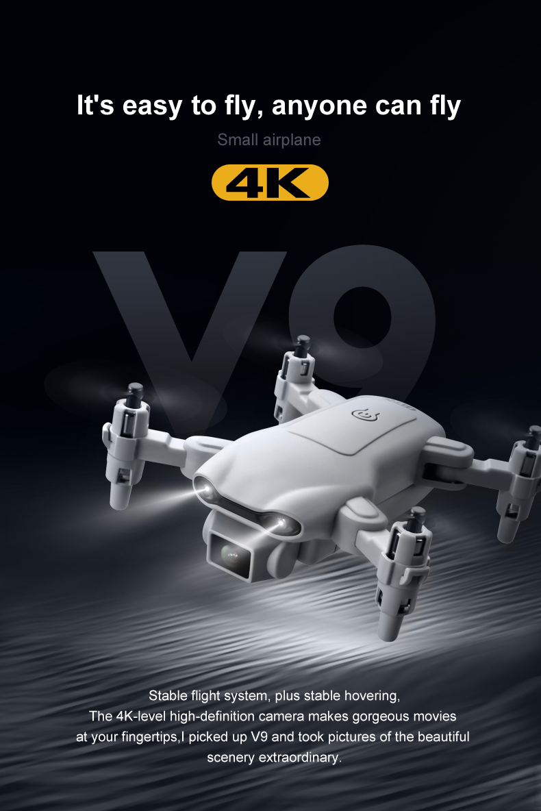 4DRC-V9-Mini-WIFI-FPV-With-4K-HD-Wide-angle-Dual-Camera-15mins-Flight-Time-Altitude-Hold-Foldable-RC-1820755-1