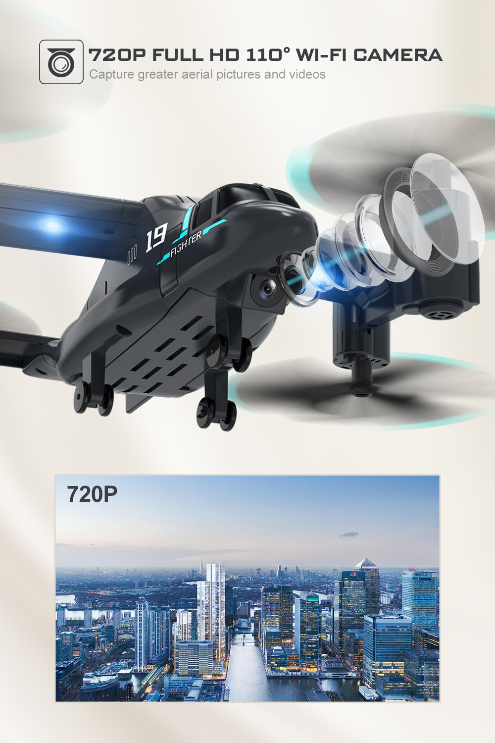 Eachine-E19-24Ghz-4CH-WIFI-FPV-with-720P-HD-110deg-Wide-angle-Camera-Headless-Mode-RC-Drone-Quadcopt-1882390-3