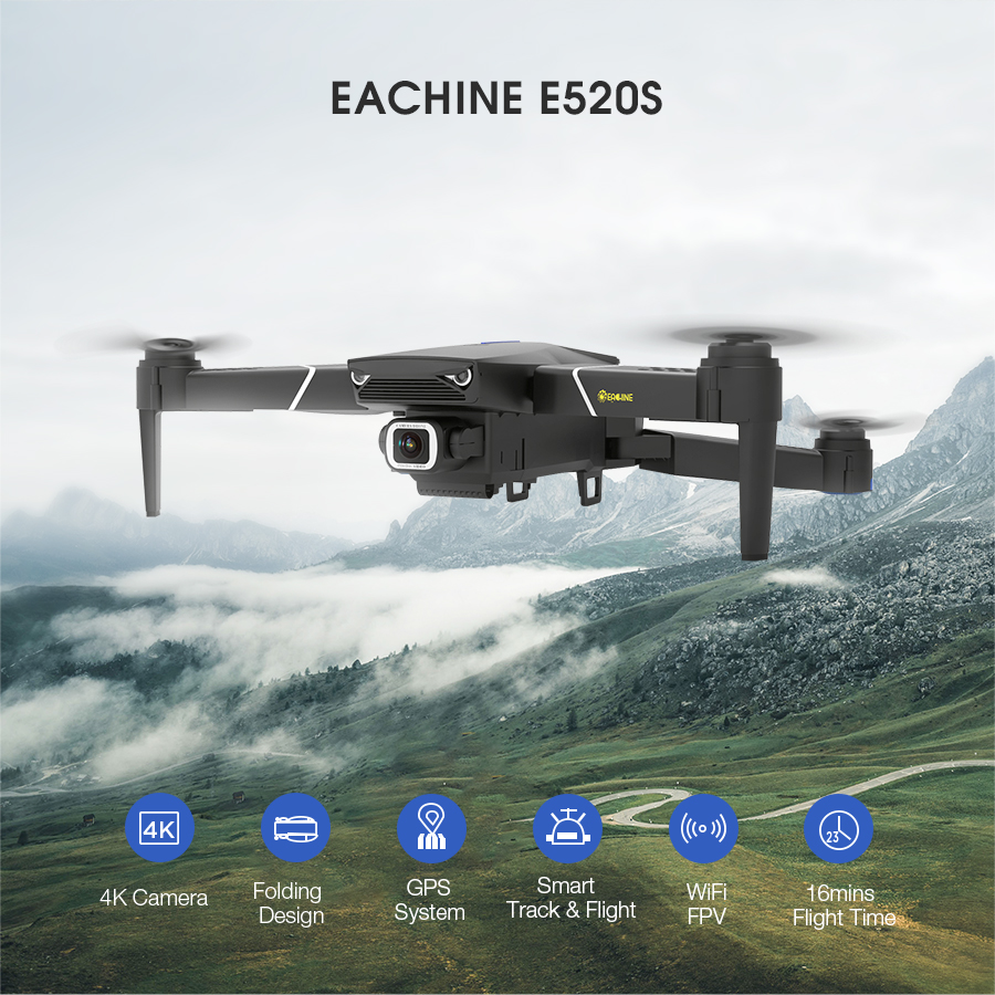 Eachine-E520S-GPS-WIFI-FPV-With-4K1080P-HD-Camera-16mins-Flight-Time-Foldable-RC-Drone-Quadcopter-1894666-2