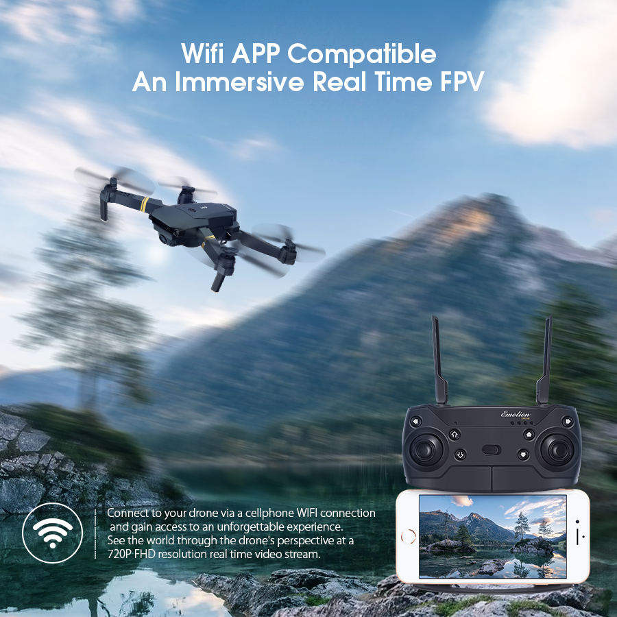 Eachine-E58-WIFI-FPV-With-720P1080P-HD-Wide-Angle-Camera-High-Hold-Mode-Foldable-RC-Drone-Quadcopter-1212232-3
