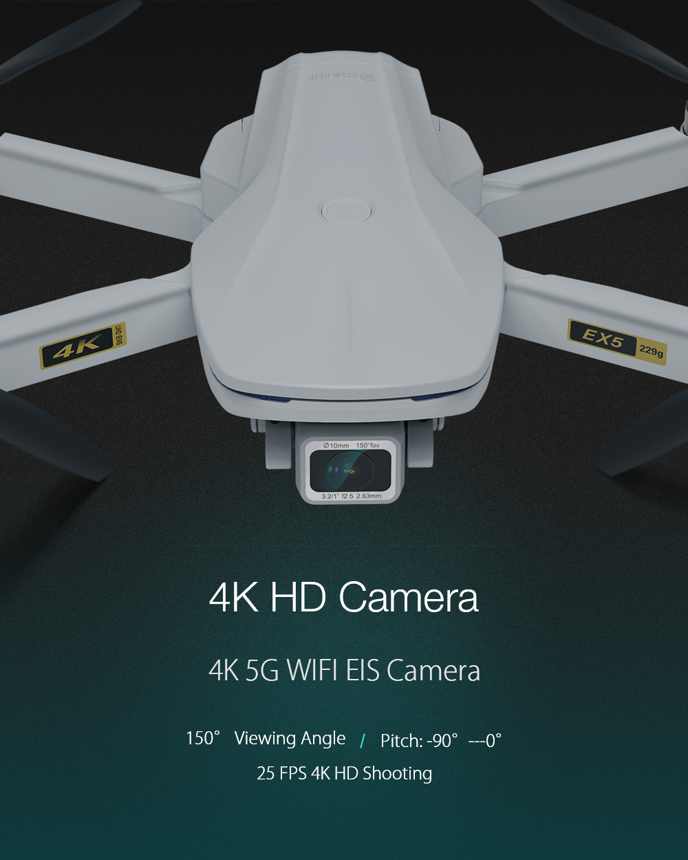 Eachine-EX5-5G-WIFI-1KM-FPV-GPS-With-4K-HD-Camera-30mins-Flight-Time-Optical-Flow-Foldable-RC-Drone--1775358-5