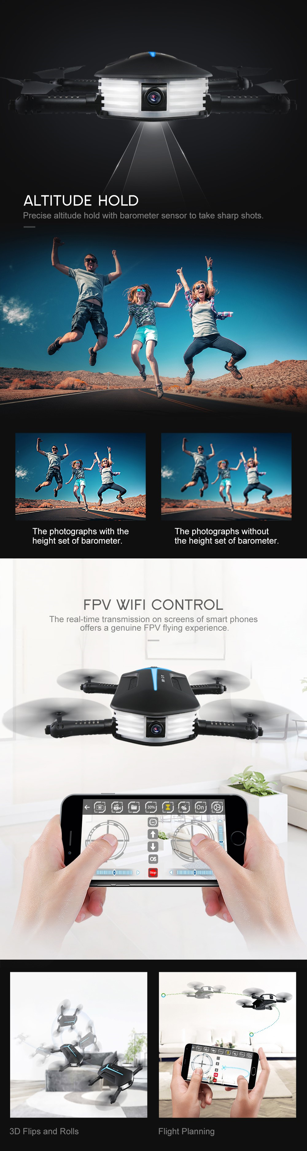 JJRC-H37-Mini-Baby-Elfie-720P-WIFI-FPV-With-Beauty-Mode-Altitude-Hold-RC-Drone-Quadcopter-RTF-1893924-8