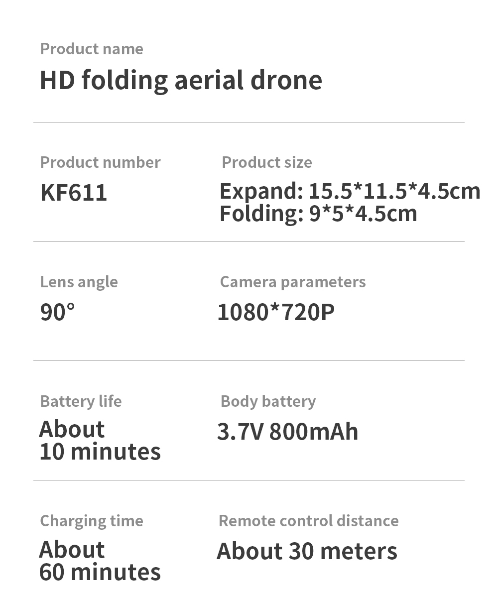 KF611-Mini-WIFI-FPV-With-4K-HD-Wide-angle-Camera-Headless-Mode-Altitude-Hold-Foldable-RC-Drone-Quadc-1730001-18