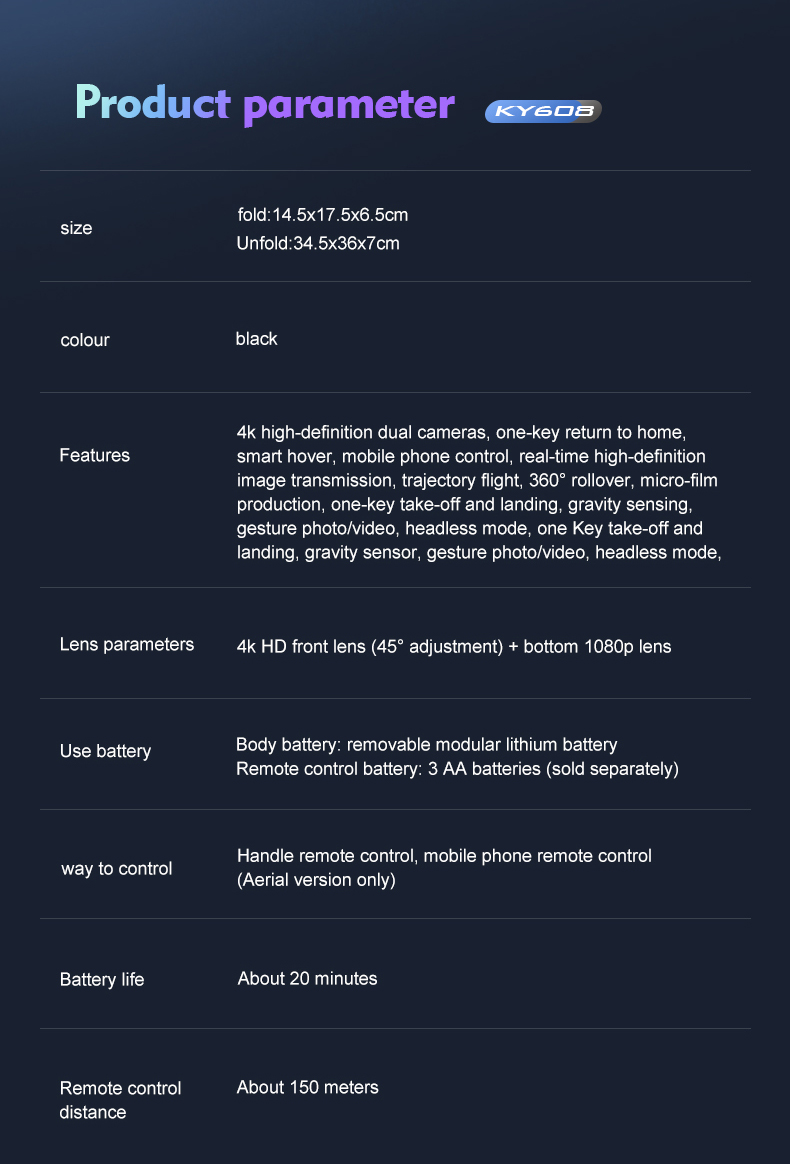 KY608-WIFI-FPV-with-4K-HD-Dual-Camera-LED-Lighting-Blades-Optical-Flow-Positioning-Headdless-Mode-RC-1916519-16