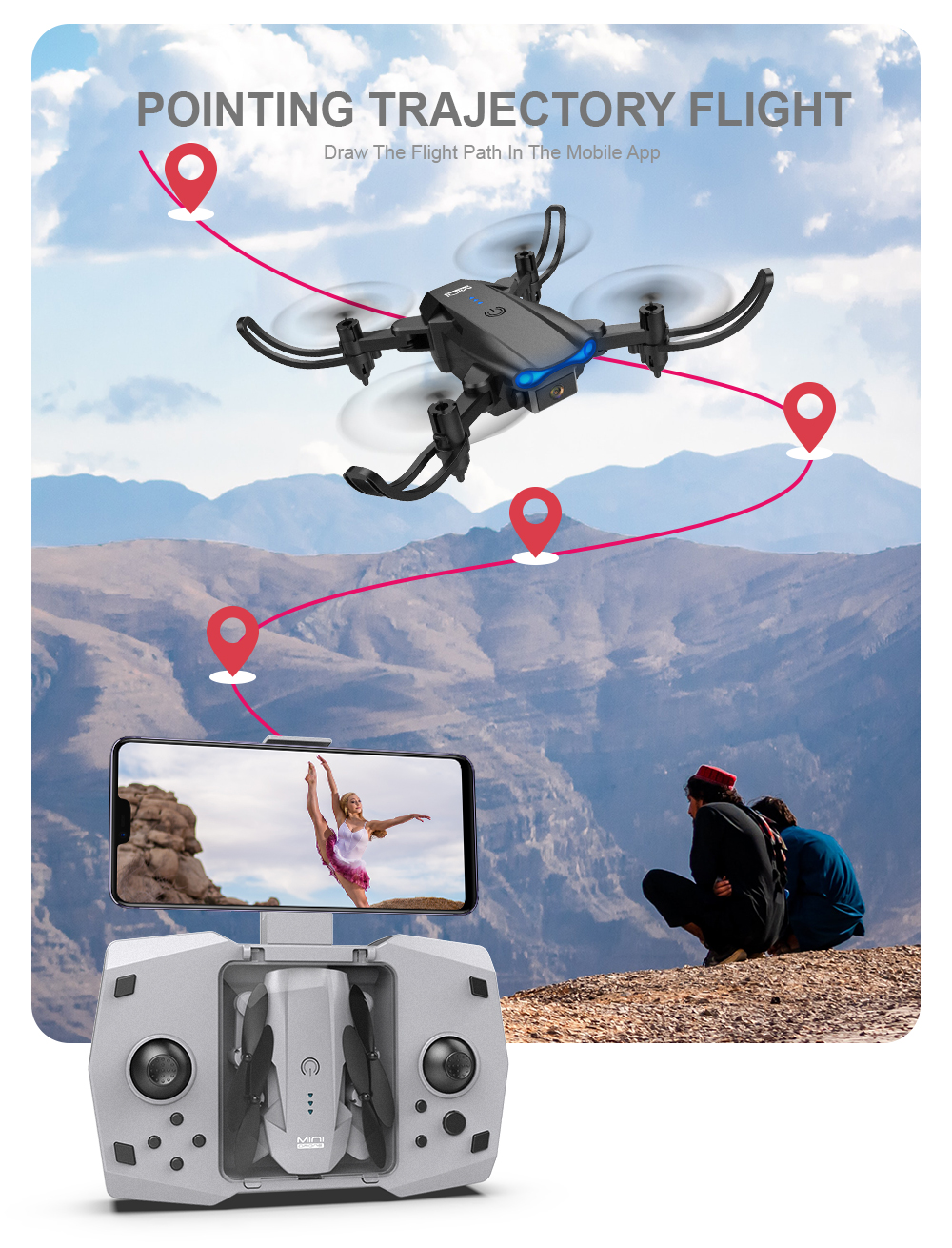 KY906-Mini-Drone-WiFi-FPV-with-4K-Camera-360deg-Rolling-Altitude-Hold-Foldable-RC-Quadcopter-RTF-1904399-12