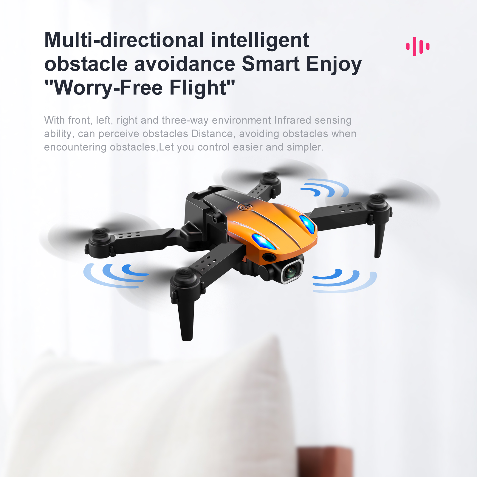 KY907-PRO-Mini-Wifi-FPV-with-4K-HD-Camera-Three-side-Obstacle-Avoidance-Headless-Mode-RC-Drone-Quadc-1906185-3