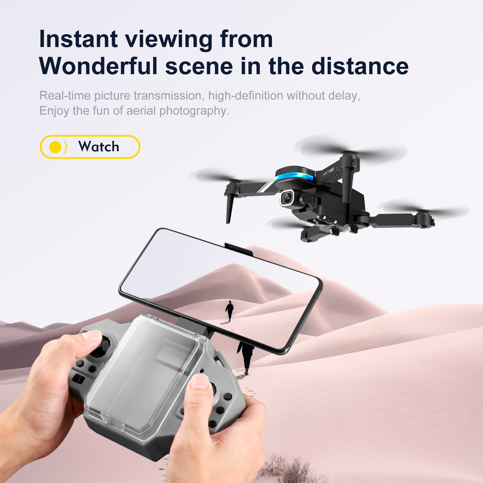 KY910-Mini-WiFi-FPV-with-4K-HD-Dual-50x-ZOOM-Camera-Altitude-Hold-Mode-Gravity-Control-Foldable-RC-D-1902386-13