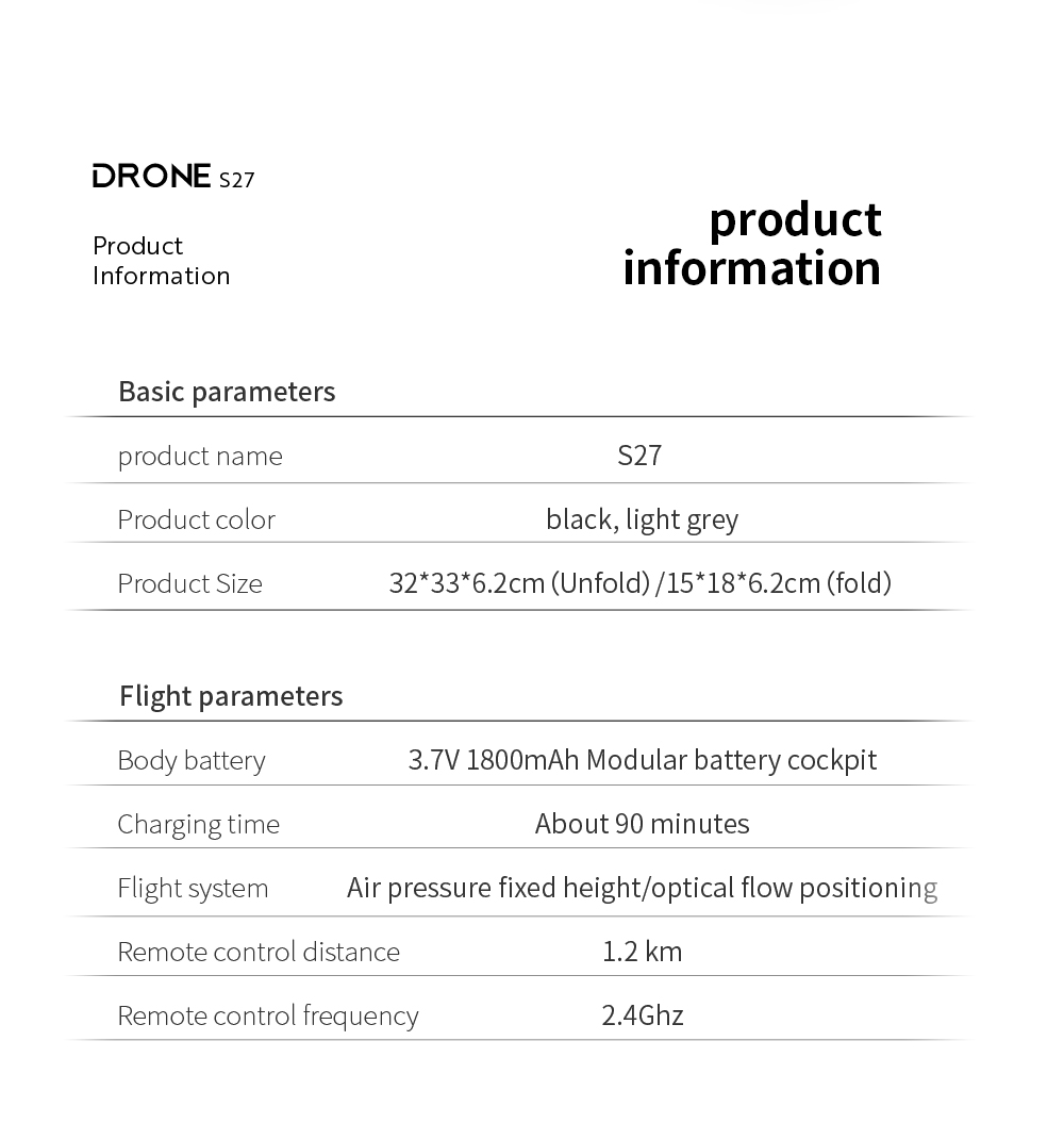 S27-24G-Mini-Drone-with-4K-Camera-Air-Pressure-Altitude-Hold-Obstacle-Avoidance-Foldable-RC-Quadcopt-1908252-1