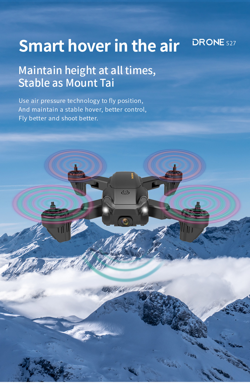 S27-24G-Mini-Drone-with-4K-Camera-Air-Pressure-Altitude-Hold-Obstacle-Avoidance-Foldable-RC-Quadcopt-1908252-4