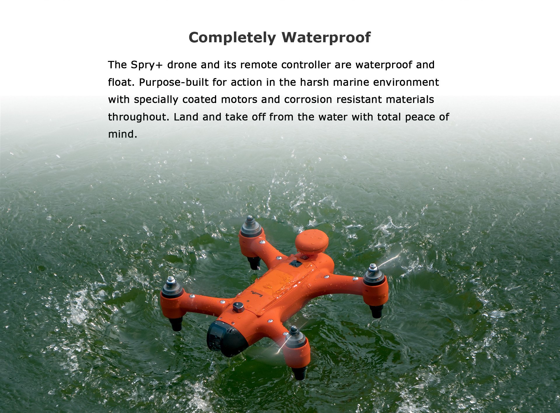 SwellPro-Spry-58G-WIFI-FPV-GPS-with-4K-HD-Camera-Servo-Gimbal-Wateproof-RC-Underwater-Drone-Quadcopt-1890881-3