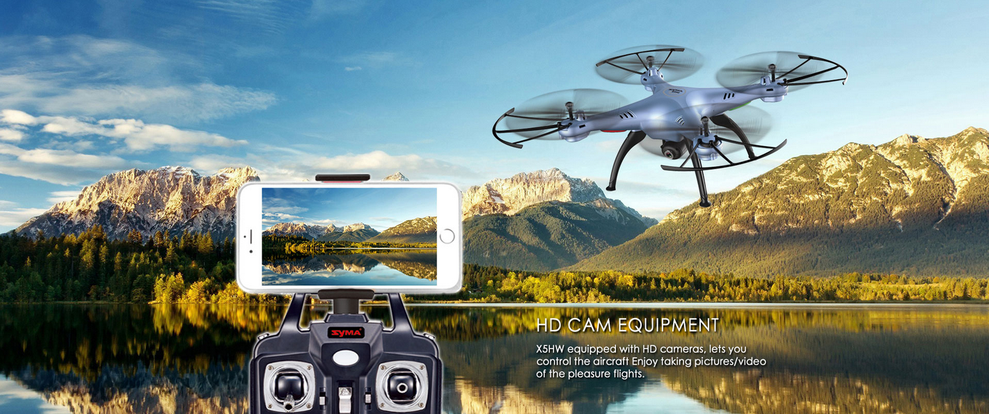 Syma-X5HW-WIFI-FPV-With-HD-Camera-Altitude-Mode-24G-4CH-6Axis-RC-Drone-Quadcopter-RTF-30-off-coupon--1034073-5
