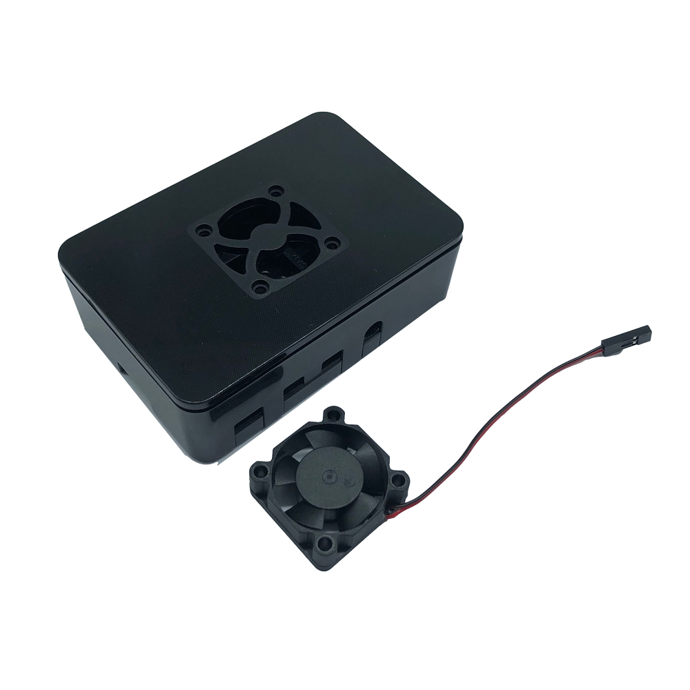 93-x-62-x-30MM-Black-ABS-Protective-Shell-Box--Cooling-Fan-for-Raspberry-Pi-4B--Module-1885470-1