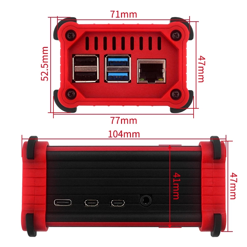 Aluminum-Alloy-Case-Active-Passive-Cooling-Fan-Thermal-Pad-Heat-Dissipation-Shell-for-Raspberry-Pi-4-1933026-1