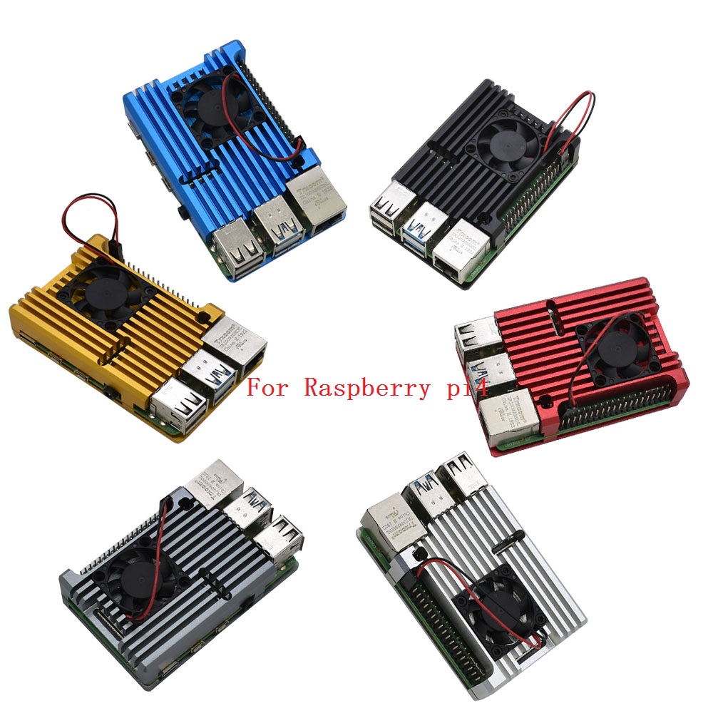 Aluminum-Alloy-Case-for-Raspberry-Pi-4-BlackGoldSliverBlueGreyRed-Metal-Enclosure-Protective-Shell-w-1589647-1