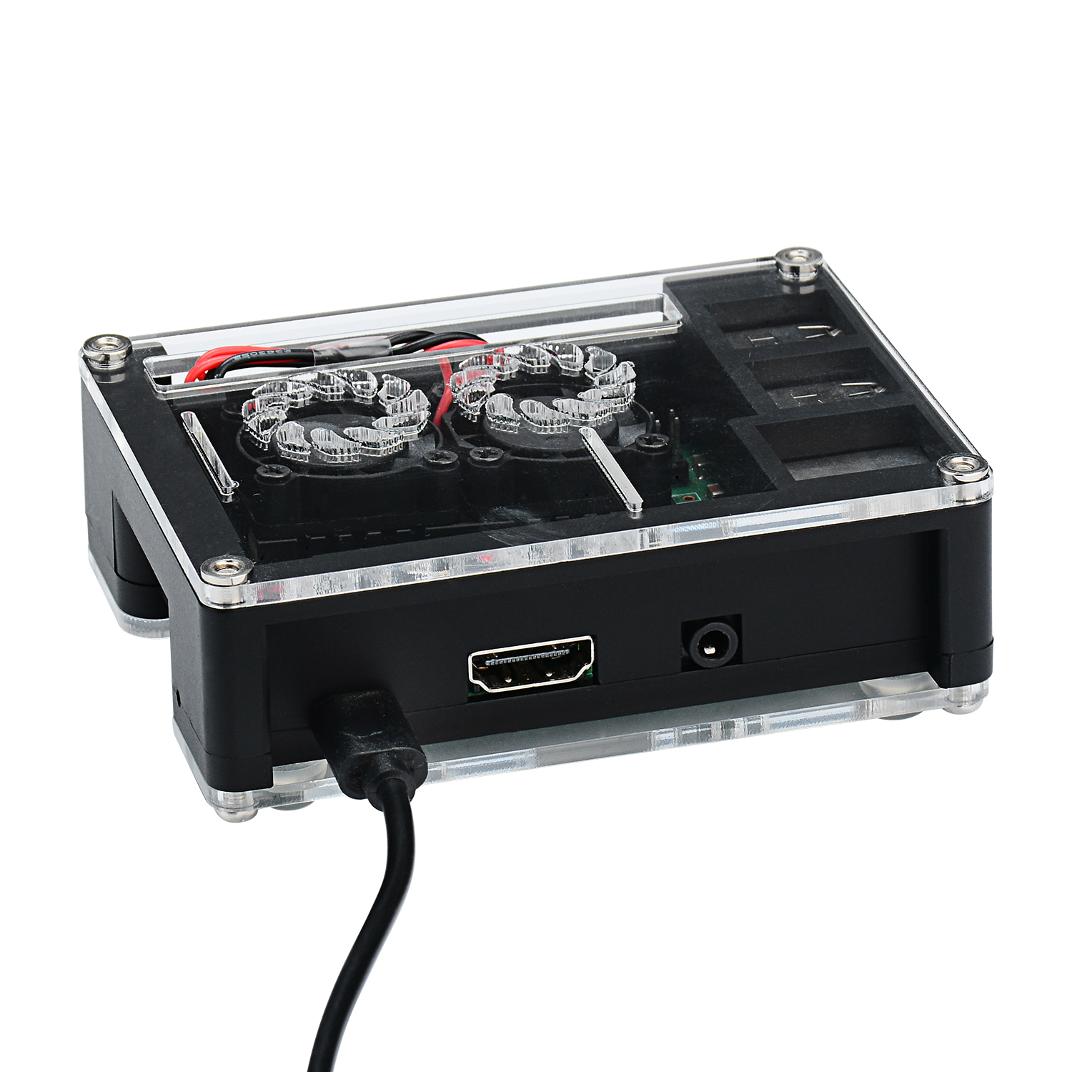 Black-Acrylic-Case-Support-Dual-Cooling-Fans-For-Raspberry-Pi-3B-Board-1411938-4