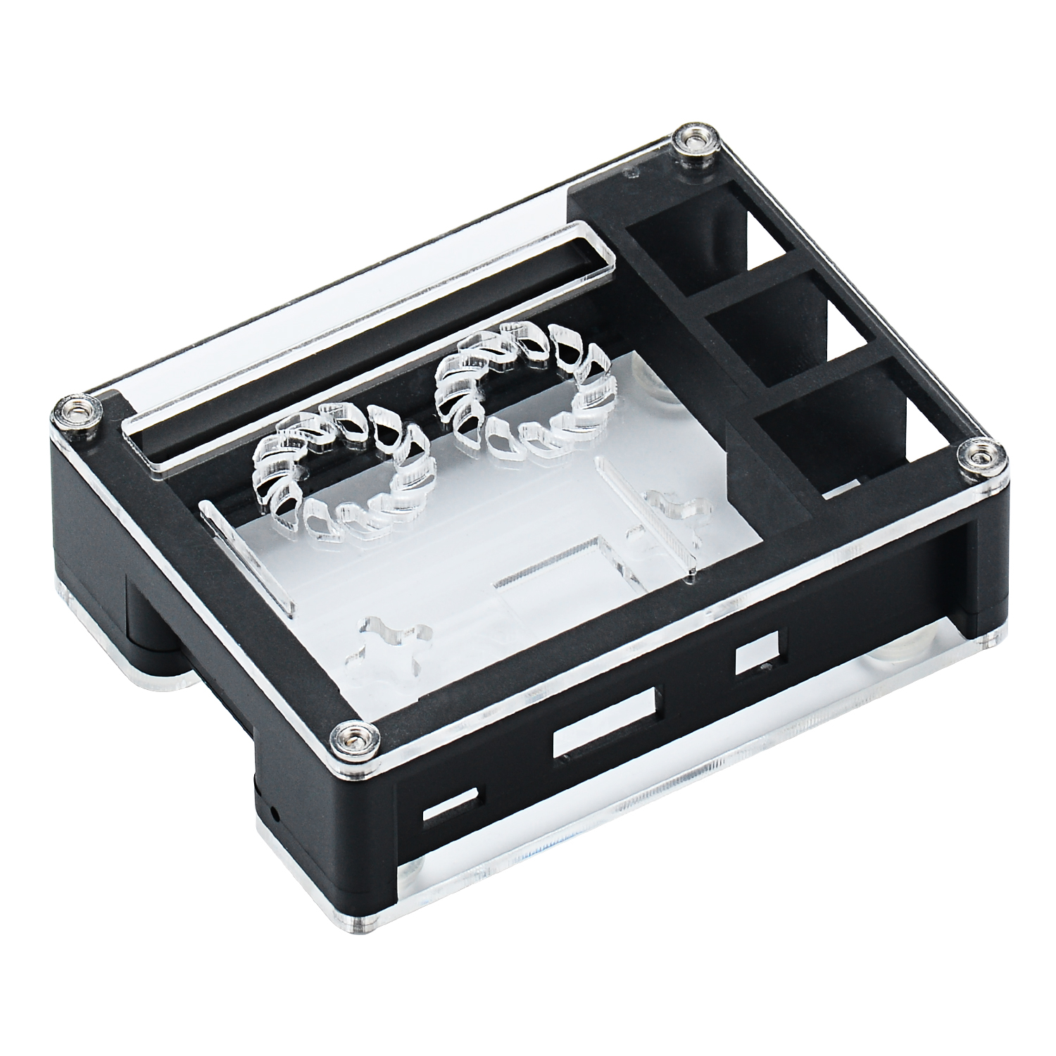 Black-Acrylic-Case-Support-Dual-Cooling-Fans-For-Raspberry-Pi-3B-Board-1411938-9
