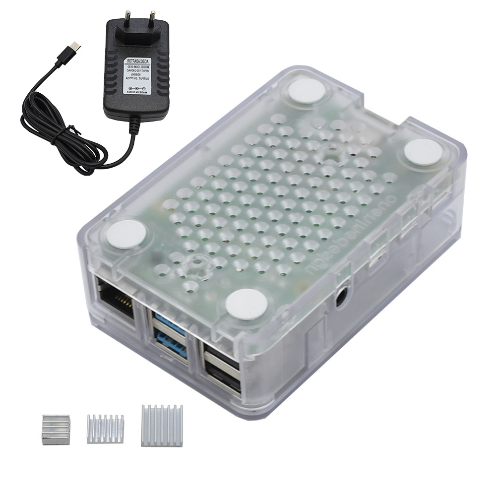 BlackWhiteTransparent-Raspberry-Pi-ABS-Case-Enclosure-Box-V4-With-Heat-Sink--5V3A-Power-Supply-EU-Pl-1593314-4