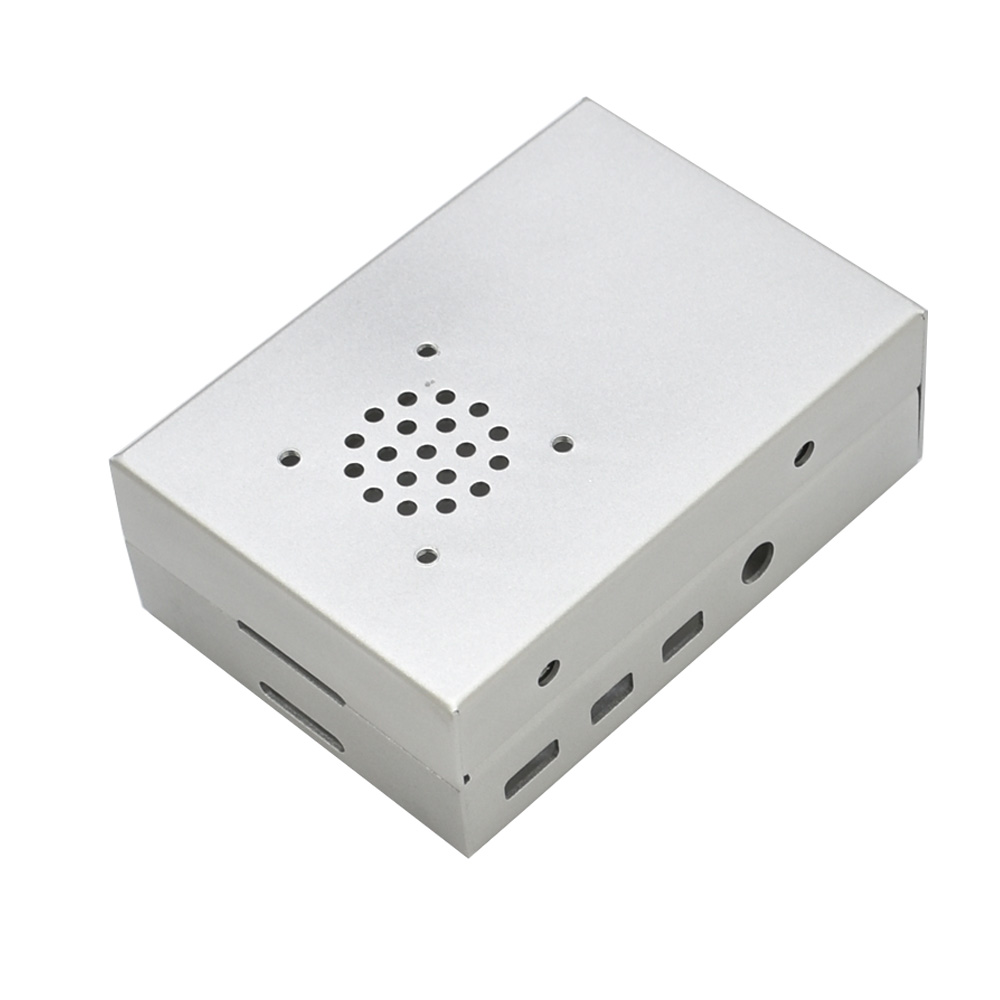 Silver-Aluminum-Alloy-Case-Protective-Shell-Metal-Enclosure--BlackSliver-Heatsink--Cooling-Fan-DIY-K-1593284-2