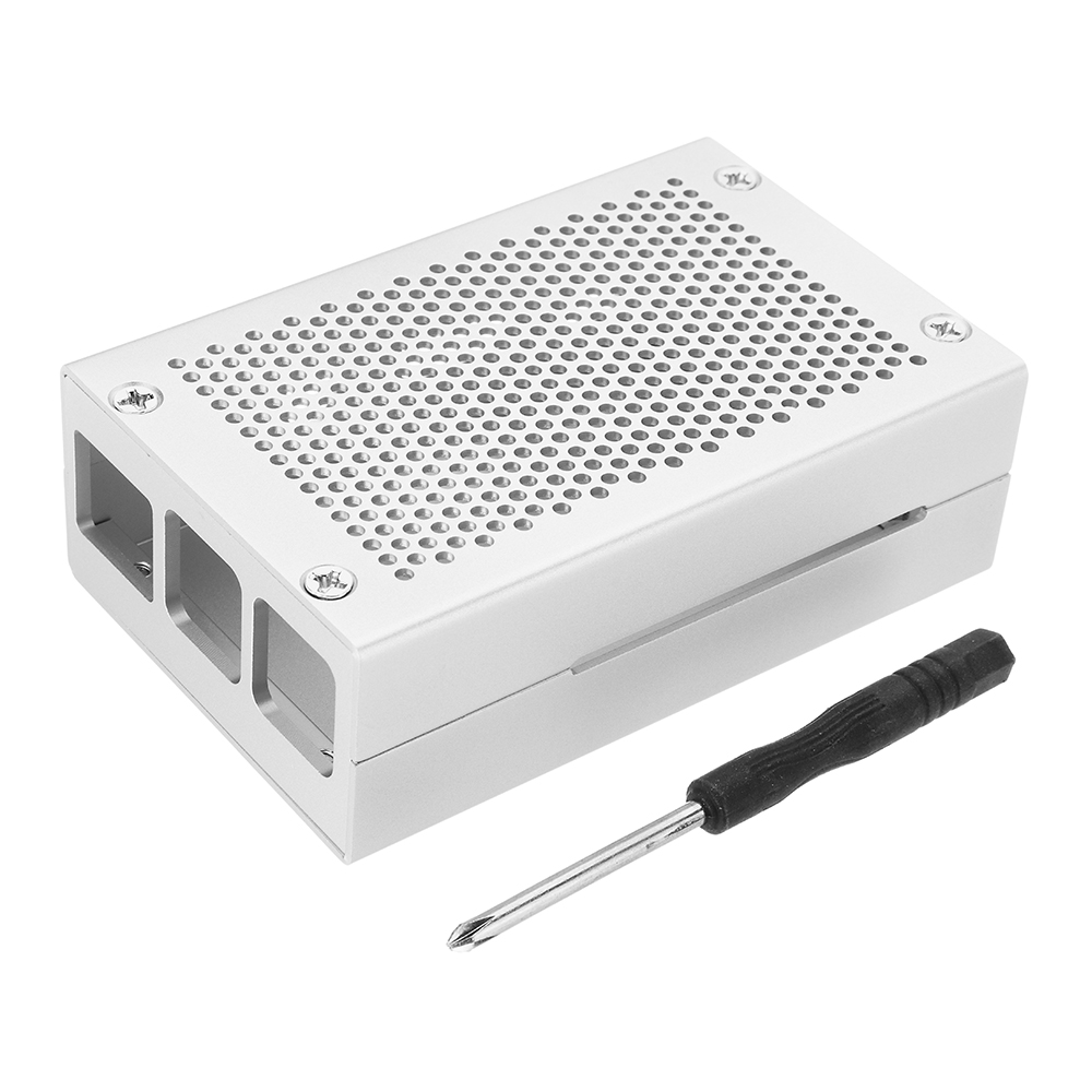 SilverBlack-Aluminum-Case-Metal-Enclosure-With-Screwdriver-For-Raspberry-Pi-3-Model-Bplus-1322542-2
