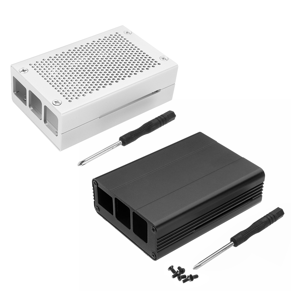 SilverBlack-Aluminum-Case-Metal-Enclosure-With-Screwdriver-For-Raspberry-Pi-3-Model-Bplus-1322542-10
