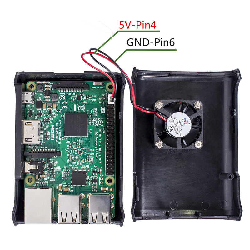 SunFounder-Premium-Black-ABS-Protective-Case-With-Cooling-Fan-For-Raspberry-Pi-32Model-B1-Model-B-1278513-8