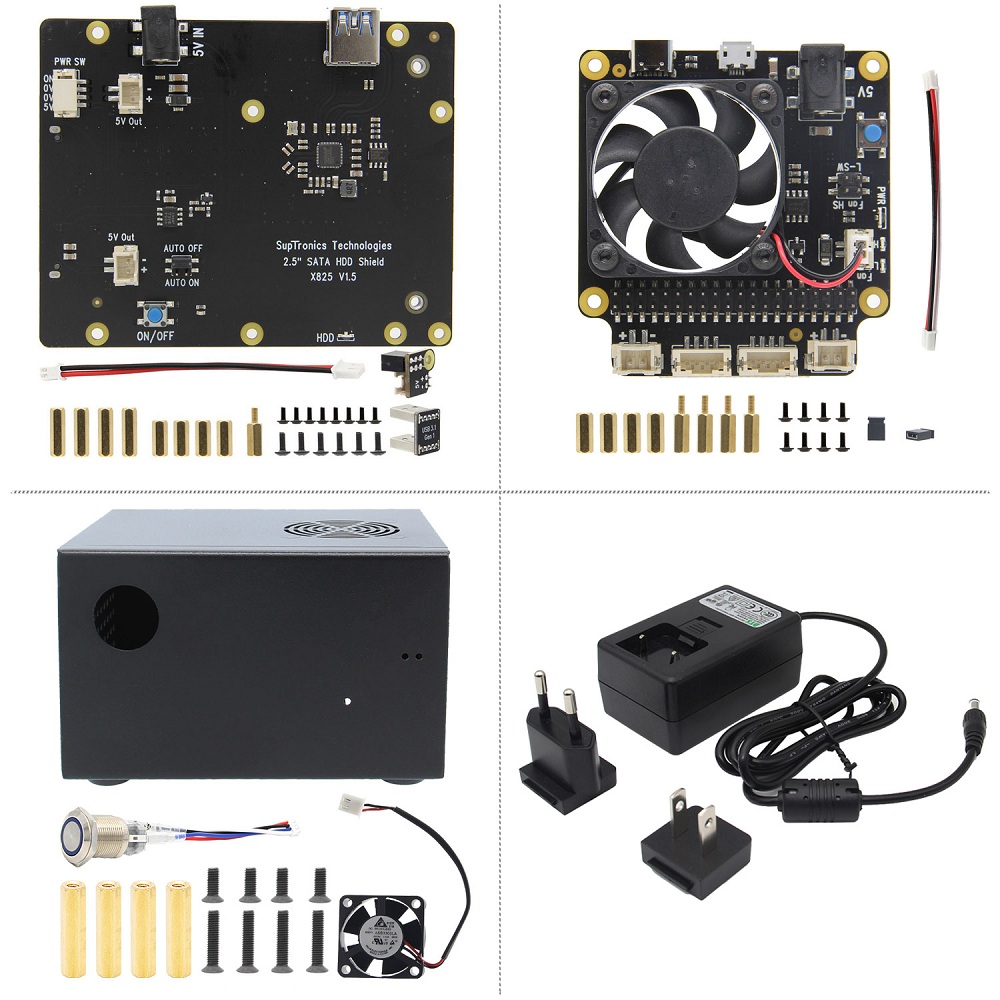 X825-25Inch-SATA-SDD-HDD-Storge-Expansion-Board-NAS-Support-USB-30-With-X735-Power-Manager--Power-Su-1606053-4