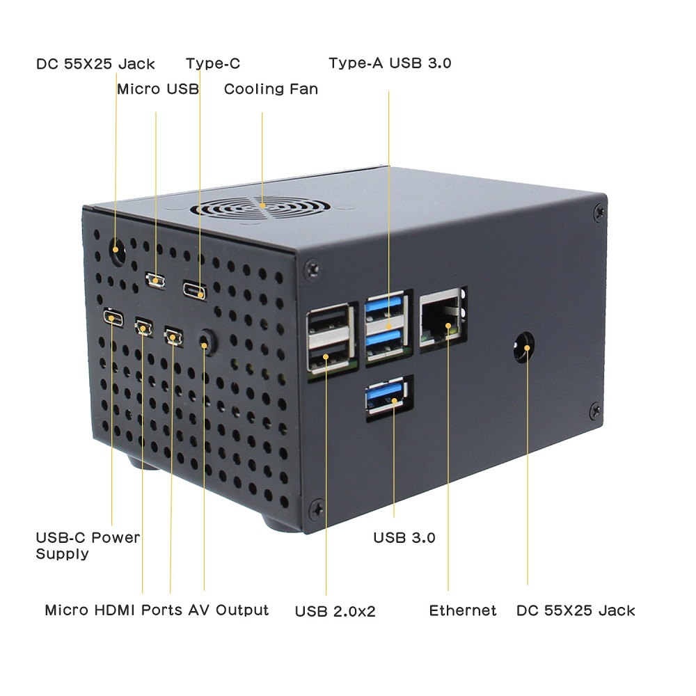 X825-25Inch-SATA-SDD-HDD-Storge-Expansion-Board-NAS-Support-USB-30-With-X735-Power-Manager--Power-Su-1606053-7